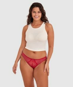 Rina Bikini Brief - Red -BRAS N THINGS Shop rina bikini brief red 01481801
