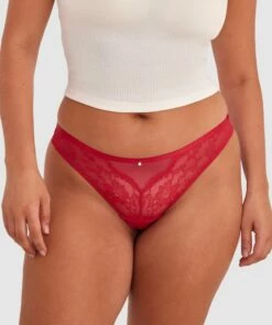 Rina V String - Red
