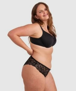 Romance Brazilian Knicker - Black -BRAS N THINGS Shop romance brazilian knicker black 00590102 4