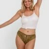 Romance Brazilian Knicker - Khaki