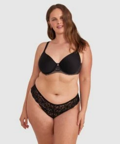 Romance V String Knicker - Black -BRAS N THINGS Shop romance v string knicker black 00590002 11