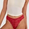 Romance V String Knicker - Red