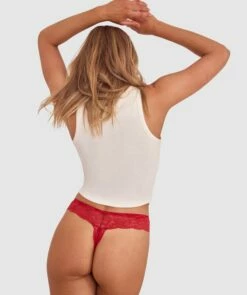 Romance V String Knicker - Red -BRAS N THINGS Shop romance v string knicker red 00590007 5