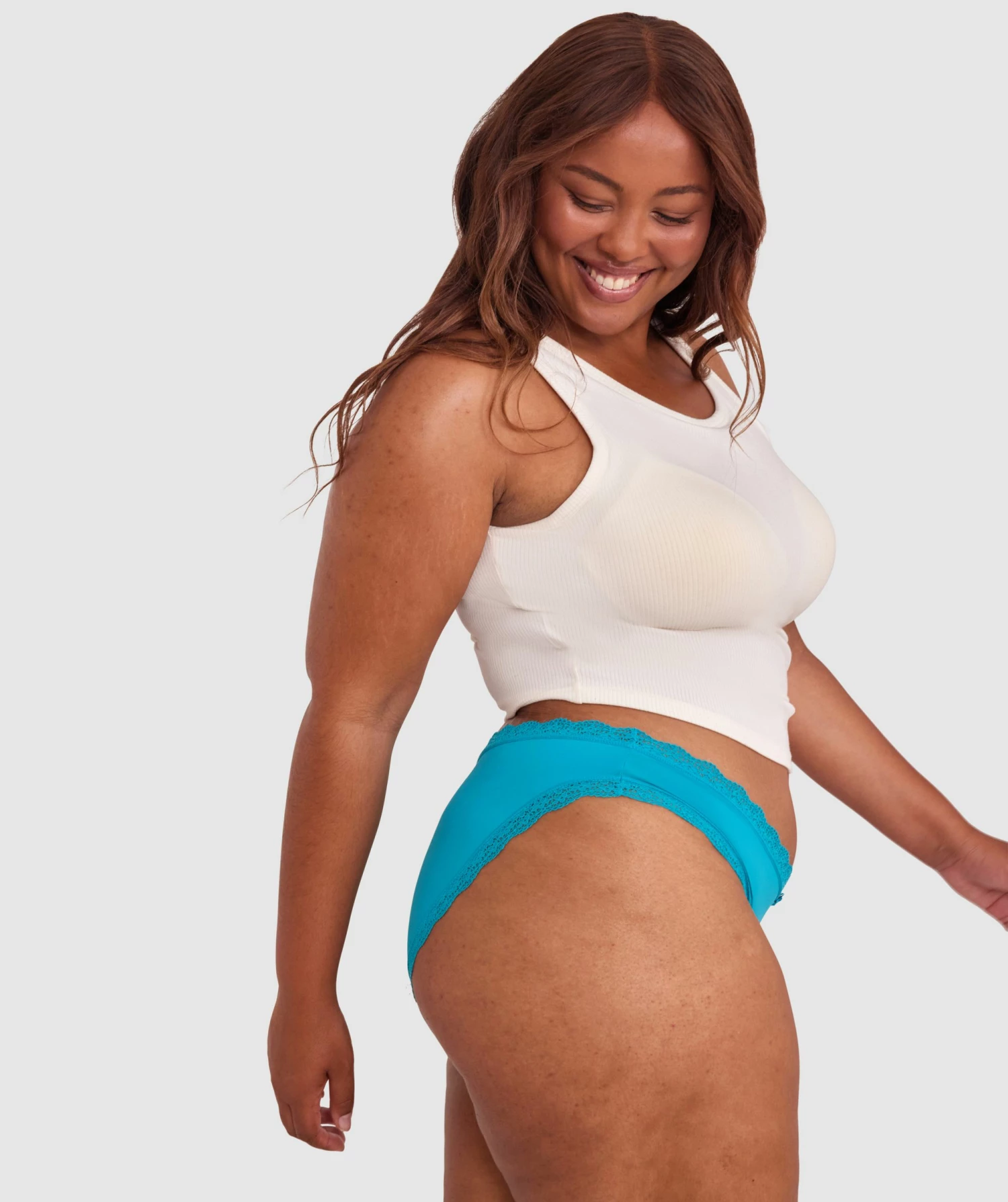 Rosy Bikini Brief - Teal 3 Rosy Bikini Brief - Teal - Image 3