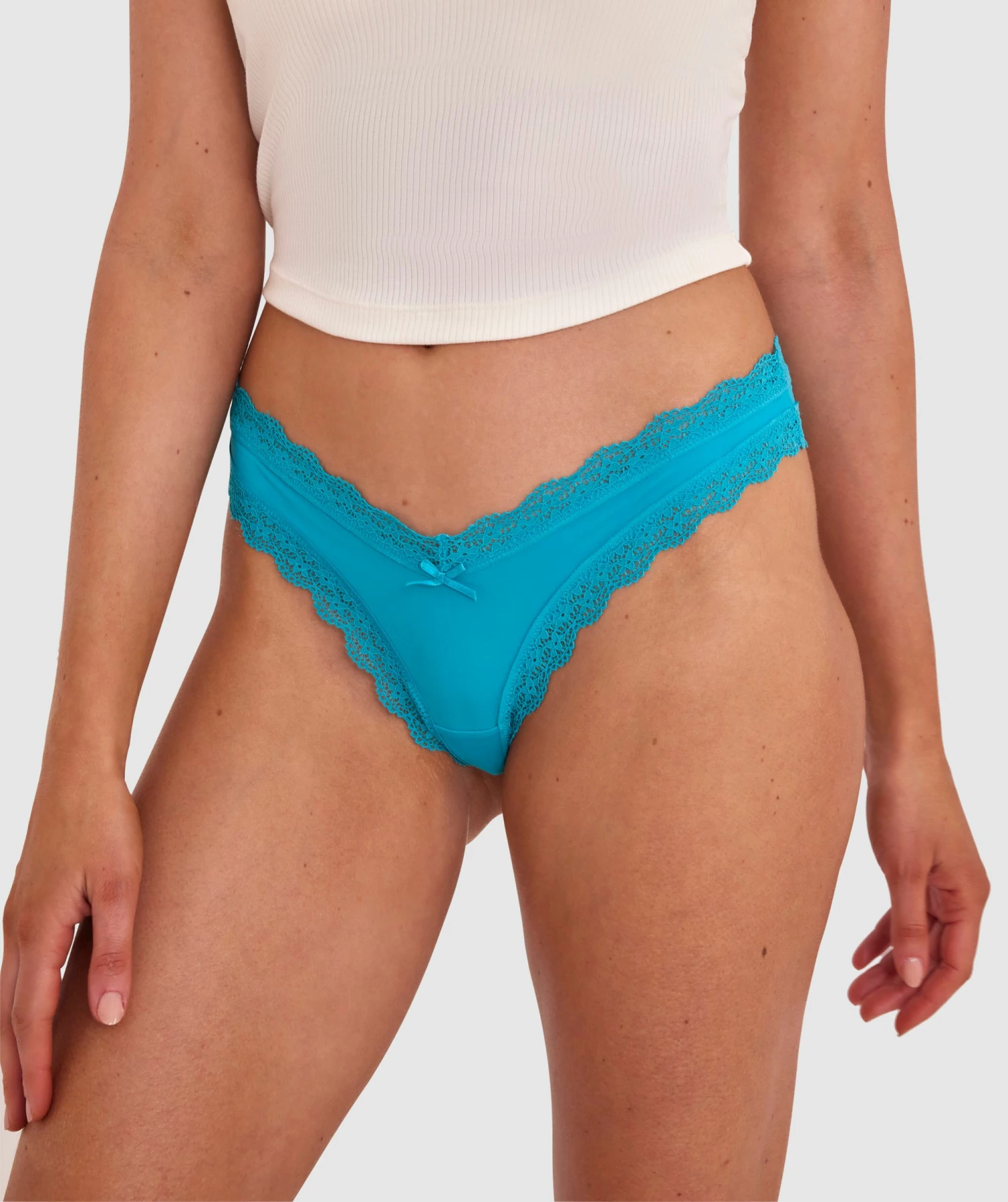 Rosy High Cut Brief - Teal 1 Rosy High Cut Brief - Teal