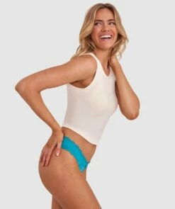 Rosy High Cut Brief - Teal 8 Rosy High Cut Brief - Teal -BRAS N THINGS Shop rosy high cut brief teal 01162403 9