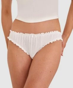 Sadie Brazilian Knicker - Ivory
