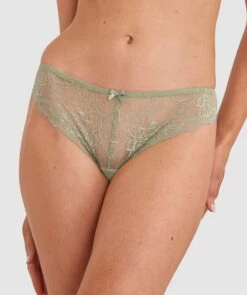 Sally Brazilian Knicker - Khaki