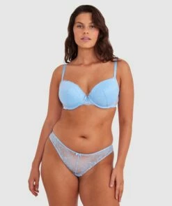 Sally Brazilian Knicker - Sky Blue -BRAS N THINGS Shop sally brazilian knicker sky blue 01484403