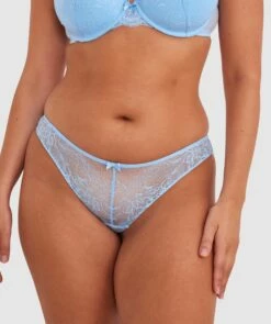 Sally Brazilian Knicker - Sky Blue