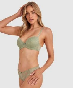 Sally Push Up Bra - Khaki -BRAS N THINGS Shop sally push up bra khaki 01484702