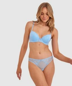 Sally Push Up Bra - Sky Blue -BRAS N THINGS Shop sally push up bra sky blue 01484703 2