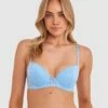 Sally Push Up Bra - Sky Blue