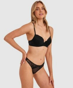 Sally V String - Black -BRAS N THINGS Shop sally v string black 01484304 1