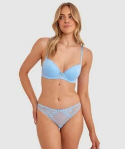 Sally V String - Sky Blue -BRAS N THINGS Shop sally v string sky blue 01484303 2