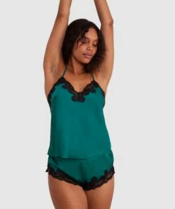 Sammy Cami - Dark Green -BRAS N THINGS Shop sammy cami dark green 01451501 19