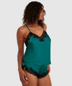 Sammy Cami - Dark Green -BRAS N THINGS Shop sammy cami dark green 01451501 22