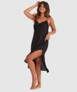 Sammy Long Slip - Black 8 Sammy Long Slip - Black -BRAS N THINGS Shop sammy long slip black 01412001 5