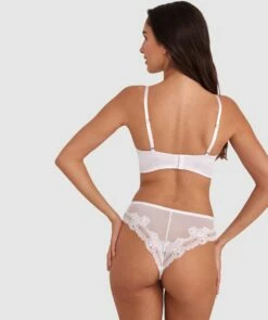 Sammy Longline Push Up Bra - Ivory