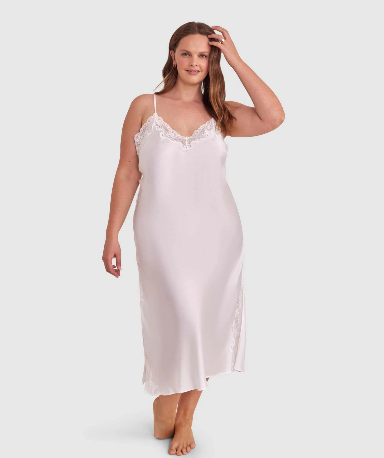 Sammy Low Back Long Slip - Ivory 2 Sammy Low Back Long Slip - Ivory - Image 2