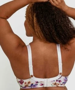 Sapphire Full Cup Bra - Floral Print/White -BRAS N THINGS Shop sapphire curvy underwire bra print floral 00015745 5