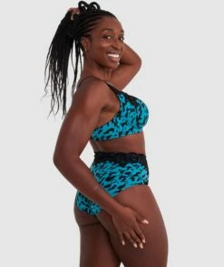 Sapphire Full Cup Bra - Animal Print/ Black -BRAS N THINGS Shop sapphire full coverage underwire bra print animal 00015738 22