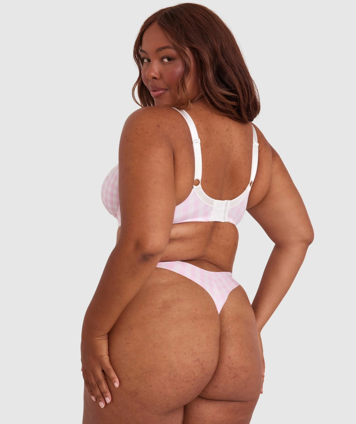 Sapphire Full Coverage Underwire Bra - Print Check 5 Sapphire Full Coverage Underwire Bra - Print Check - Image 5