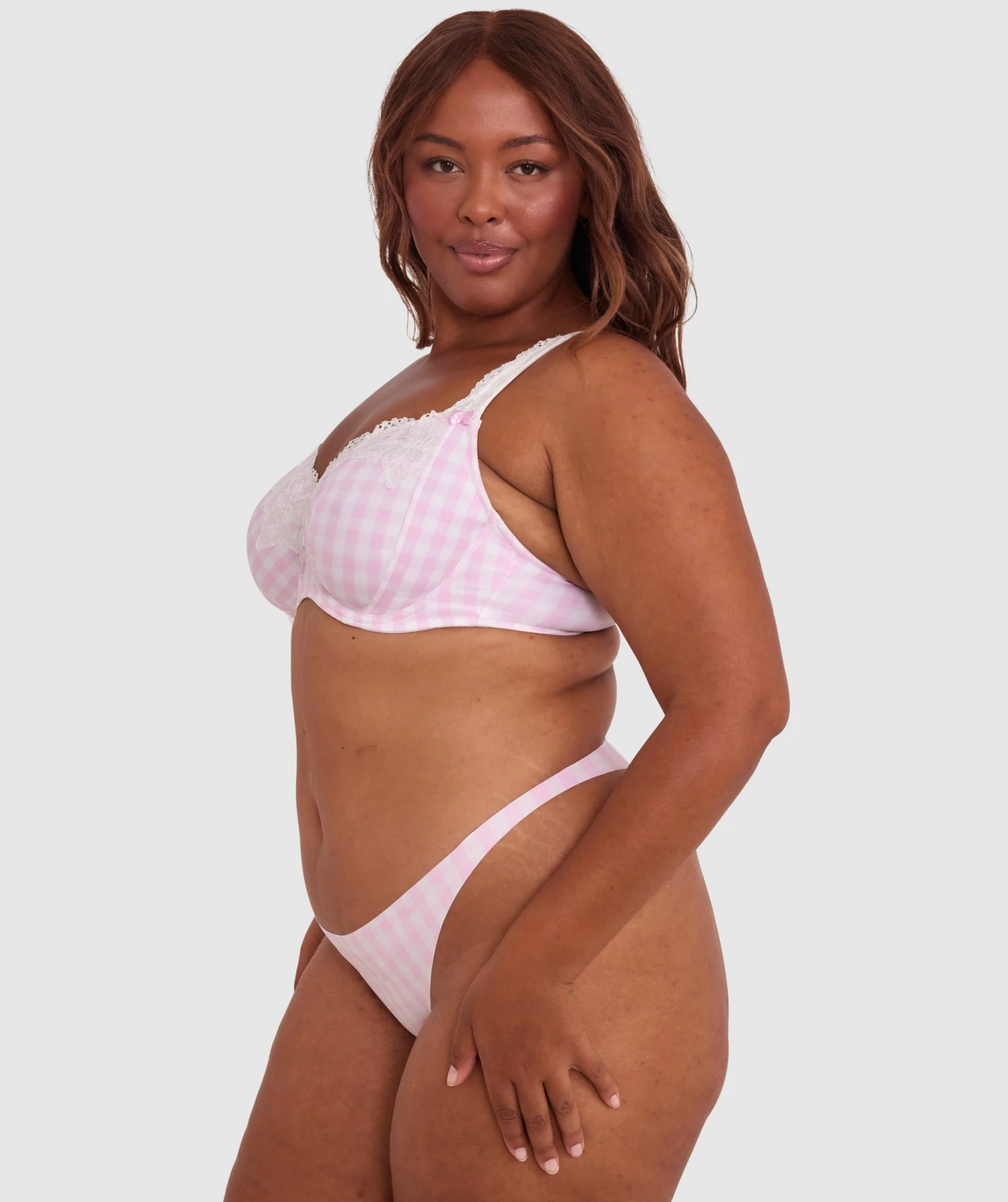 Sapphire Full Coverage Underwire Bra - Print Check 2 Sapphire Full Coverage Underwire Bra - Print Check - Image 2