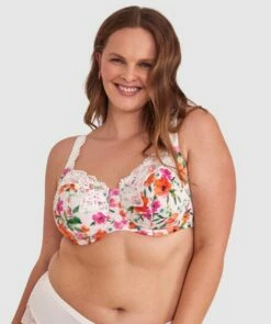 Sapphire Full Coverage Underwire Bra - Print Floral -BRAS N THINGS Shop sapphire full coverage underwire bra print floral 00015749 11