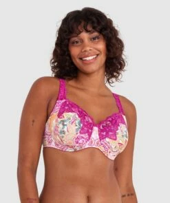 Sapphire Full Coverage Underwire Bra - Print Paisley -BRAS N THINGS Shop sapphire full coverage underwire bra print paisley 00015757 7