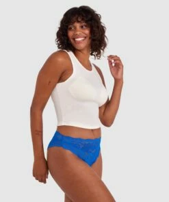 Sara High Waist Brazilian Knicker - Cobalt Blue -BRAS N THINGS Shop sara high waist brazilian knicker cobalt blue 01482501 11