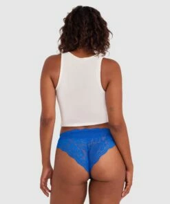 Sara High Waist Brazilian Knicker - Cobalt Blue -BRAS N THINGS Shop sara high waist brazilian knicker cobalt blue 01482501 12