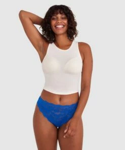 Sara High Waist Brazilian Knicker - Cobalt Blue -BRAS N THINGS Shop sara high waist brazilian knicker cobalt blue 01482501 13