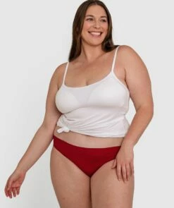 Smooth Comfort Bikini Brief - Dark Red -BRAS N THINGS Shop smooth comfort bikini brief dark red 00072806