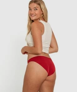 Smooth Comfort Bikini Brief - Dark Red -BRAS N THINGS Shop smooth comfort bikini brief dark red 00072806 5