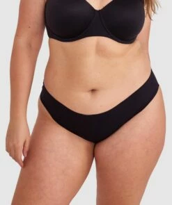 Smooth Comfort Bikini Cut Knicker - Black