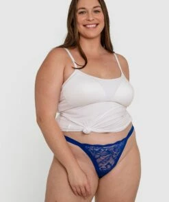 Smooth Comfort Lace 2.0 Mini V - Cobalt -BRAS N THINGS Shop smooth comfort lace 2 0 mini v cobalt 01408501