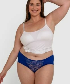 Smooth Comfort Lace 2.0 Shortie - Cobalt -BRAS N THINGS Shop smooth comfort lace 2 0 shortie cobalt 01395601