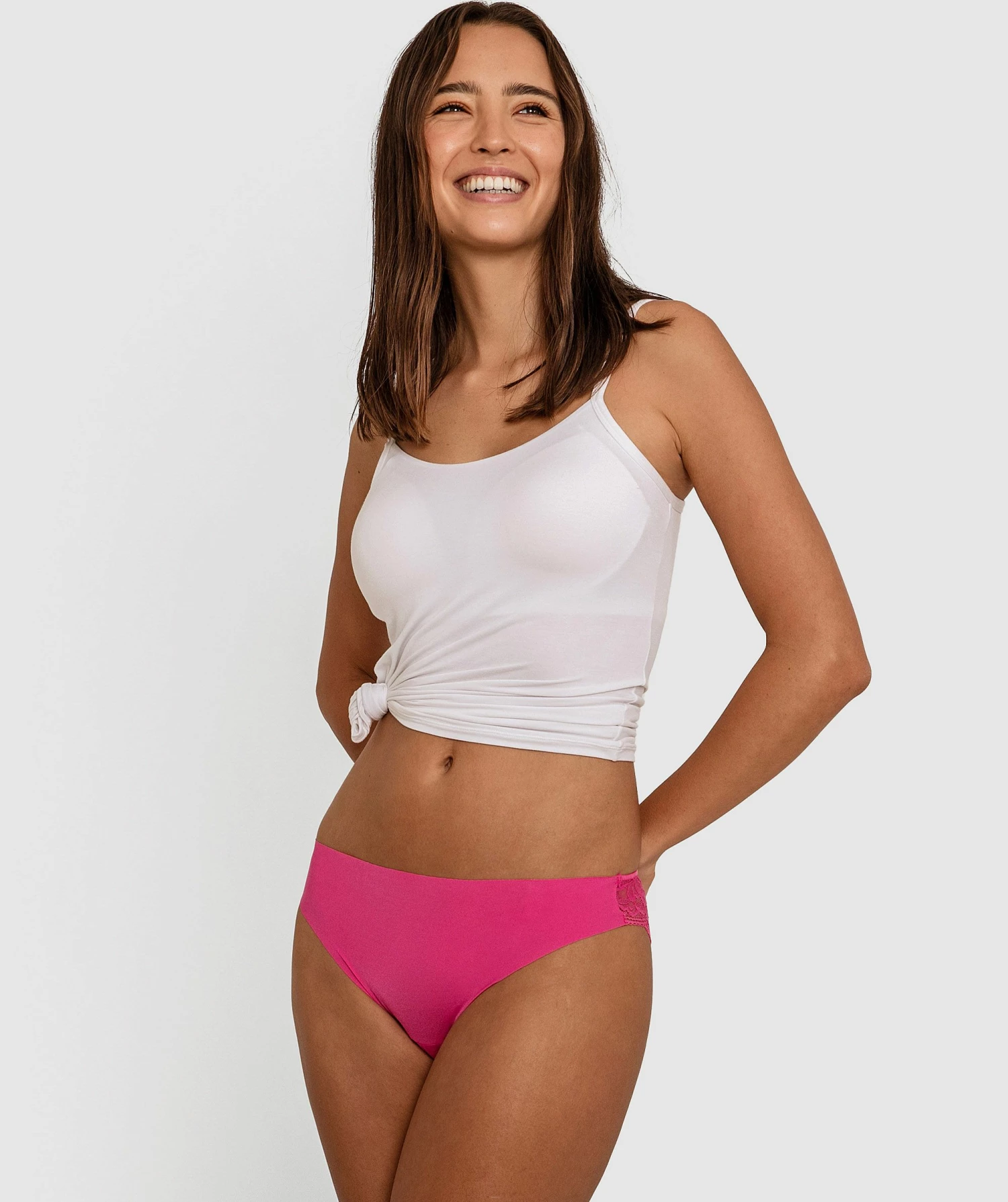 Smooth Comfort Lace Bikini - Fuchsia Pink 1 Smooth Comfort Lace Bikini - Fuchsia Pink