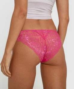 Smooth Comfort Lace Bikini - Fuchsia Pink 8 Smooth Comfort Lace Bikini - Fuchsia Pink -BRAS N THINGS Shop smooth comfort lace bikini fuchsia pink 00499024