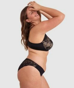 Smooth Comfort Lace Bikini Knicker - Black 8 Smooth Comfort Lace Bikini Knicker - Black -BRAS N THINGS Shop smooth comfort lace bikini knicker black 00499002 10