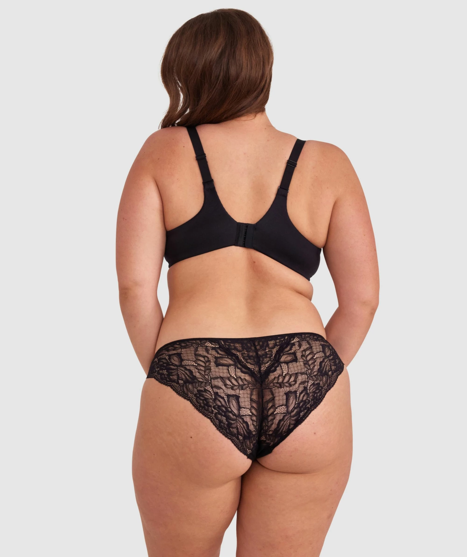 Smooth Comfort Lace Bikini Knicker - Black 4 Smooth Comfort Lace Bikini Knicker - Black - Image 4