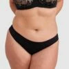 Smooth Comfort Lace Bikini Knicker - Black