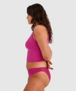 Smooth Comfort Lace Bikini - Rose -BRAS N THINGS Shop smooth comfort lace bikini rose 00499025