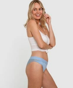 Smooth Luxe Brazilian Knicker - Blue 7 Smooth Luxe Brazilian Knicker - Blue -BRAS N THINGS Shop smooth luxe brazilian knicker blue 01205002 4