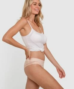 Smooth Luxe Brazilian Knicker - Blush Pink -BRAS N THINGS Shop smooth luxe brazilian knicker blush pink 01205003