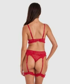 Stolen Hearts Suspender - Red -BRAS N THINGS Shop stolen hearts suspender red 01481001 3