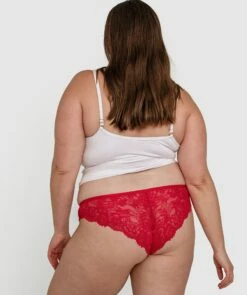 Suzie Brazilian Knicker - Red -BRAS N THINGS Shop suzie brazilian knicker red 01395901 4