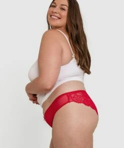Suzie Brazilian Knicker - Red -BRAS N THINGS Shop suzie brazilian knicker red 01395901 8