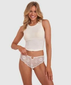 Tia Brazilian Knicker - Ivory -BRAS N THINGS Shop tia brazilian knicker ivory 00847702 4